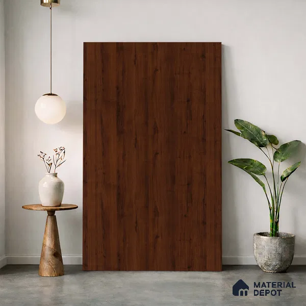 Wooden Look LM 23598 (AR 04 7117) Cacao Bean 8 ft x 4 ft Ash Refined Finish Decorative Laminate - 1 mm | Suitable for TV Unit, Wardrobe, Kitchen Cabinets