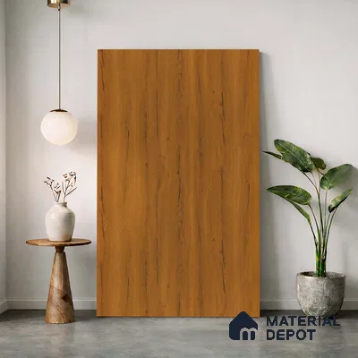Wooden Look LM 23615 (SF 7252) Shadowed Walnut 8 ft x 4 ft Suede Finish Decorative Laminate - 1 mm | Suitable for TV Unit, Wardrobe, Kitchen Cabinets