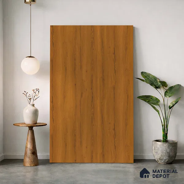 Wooden Look LM 23615 (SF 7252) Shadowed Walnut 8 ft x 4 ft Suede Finish Decorative Laminate - 1 mm | Suitable for TV Unit, Wardrobe, Kitchen Cabinets