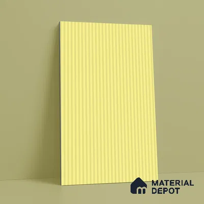 Pale Grey Fluted Solid Color LM 18336 8 ft x 4 ft Texture Finish Decorative Laminate - 1.25 mm | Suitable for TV Unit,Wardrobe, Kitchen Cabinets