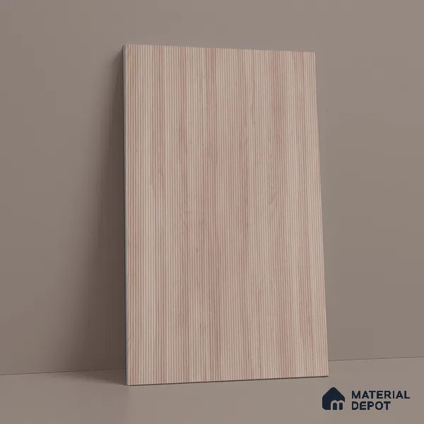 Wooden Fluted LM 18340 8 ft x 4 ft Texture Finish Decorative Laminate - 1.25 mm | Suitable for TV Unit,Wardrobe, Kitchen Cabinets