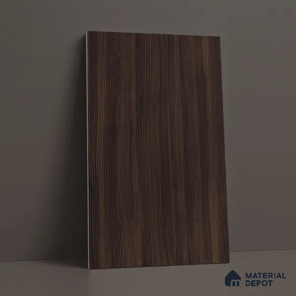 Wooden Fluted LM 18342 8 ft x 4 ft Texture Finish Decorative Laminate - 1.25 mm | Suitable for TV Unit,Wardrobe, Kitchen Cabinets