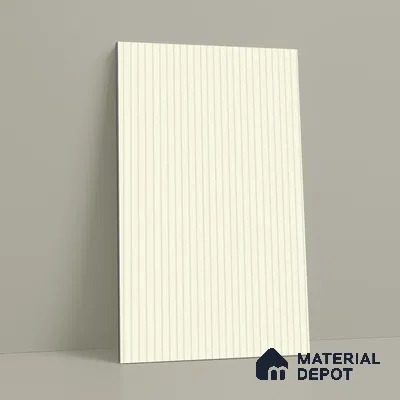 Light Beige Fluted Solid Color LM 18351 8 ft x 4 ft Texture Finish Decorative Laminate - 1.25 mm | Suitable for TV Unit,Wardrobe, Kitchen Cabinets