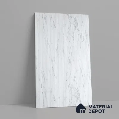 Marble Fluted LM 18364 8 ft x 4 ft Texture Finish Decorative Laminate - 1.25 mm | Suitable for TV Unit,Wardrobe, Kitchen Cabinets