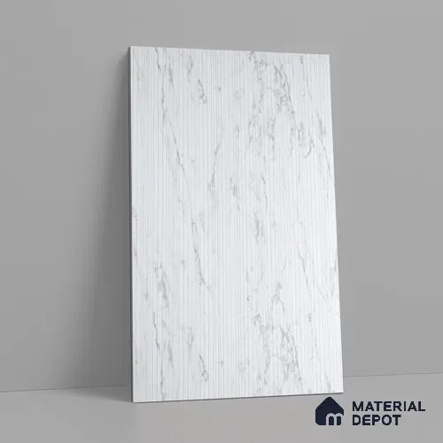 Marble Fluted LM 18364 8 ft x 4 ft Texture Finish Decorative Laminate - 1.25 mm | Suitable for TV Unit,Wardrobe, Kitchen Cabinets