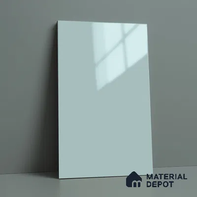 Powder Blue Solid Color Acrylic Laminate LM 24627 8 ft x 4 ft High Gloss Finish - 1.5 mm | Matching Edgeband code - EB 02093 | Suitable for Living Room, Kitchen, Office