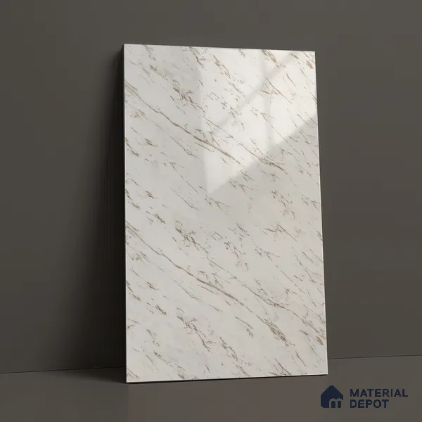 Cream Marble Acrylic Laminate LM 24634 8 ft x 4 ft High Gloss Finish - 1.5 mm | Suitable for TV Unit, Wardrobe, Cabinets