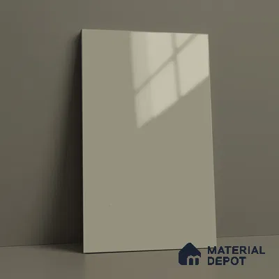 Warm Beige Solid Color Acrylic Laminate LM 24637 8 ft x 4 ft High Gloss Finish - 1.5 mm | Matching Edgeband code - EB 02097 | Suitable for Living Room, Kitchen, Office