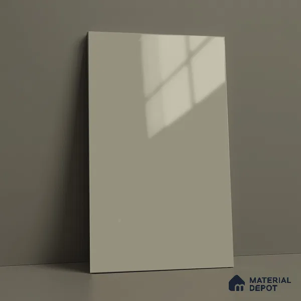 Warm Beige Solid Color Acrylic Laminate LM 24637 8 ft x 4 ft High Gloss Finish - 1.5 mm | Matching Edgeband code - EB 02097 | Suitable for Living Room, Kitchen, Office