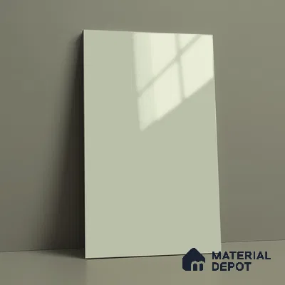 Pale Mint Green Solid Color Acrylic Laminate LM 24646 8 ft x 4 ft High Gloss Finish - 1.5 mm | Matching Edgeband code - EB 02077 | Suitable for Living Room, Kitchen, Office