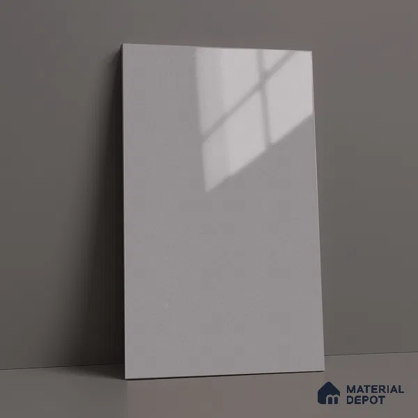 High Gloss White Solid Color Acrylic Laminate LM 24323 8 ft x 4 ft High Gloss Finish - 1.5 mm | Matching Edgeband code - EB 02115 | Suitable for Living Room, Kitchen, Office