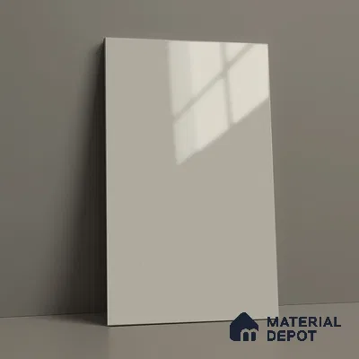 Soft White Solid Color Acrylic Laminate LM 24325 8 ft x 4 ft High Gloss Finish - 1.5 mm | Matching Edgeband code - EB 02116 | Suitable for Living Room, Kitchen, Office