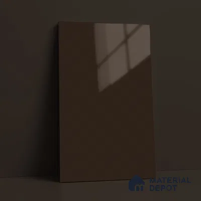 Espresso Brown Solid Color Acrylic Laminate LM 24333 8 ft x 4 ft High Gloss Finish - 1.5 mm | Matching Edgeband code - EB 02123 | Suitable for Living Room, Kitchen, Office