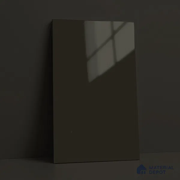 Espresso Brown Solid Color Acrylic Laminate LM 24349 8 ft x 4 ft High Gloss Finish - 1.5 mm | Matching Edgeband code - EB 02131 | Suitable for Living Room, Kitchen, Office