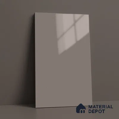 Taupe Purple Solid Color Acrylic Laminate LM 24355 8 ft x 4 ft High Gloss Finish - 1.5 mm | Matching Edgeband code - EB 02133 | Suitable for Living Room, Kitchen, Office