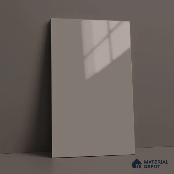 Taupe Purple Solid Color Acrylic Laminate LM 24355 8 ft x 4 ft High Gloss Finish - 1.5 mm | Matching Edgeband code - EB 02133 | Suitable for Living Room, Kitchen, Office