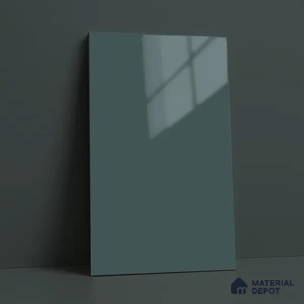 Slate Blue Solid Color Acrylic Laminate LM 24361 8 ft x 4 ft High Gloss Finish - 1.5 mm | Matching Edgeband code - EB 02136 | Suitable for Living Room, Kitchen, Office