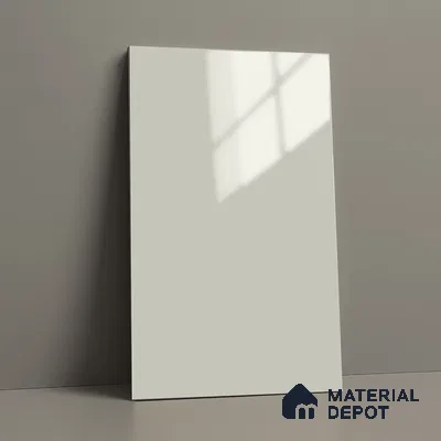 Solid White Solid Color Acrylic Laminate LM 24522 8 ft x 4 ft High Gloss Finish - 1.5 mm | Matching Edgeband code - EB 02076 | Suitable for Living Room, Kitchen, Office
