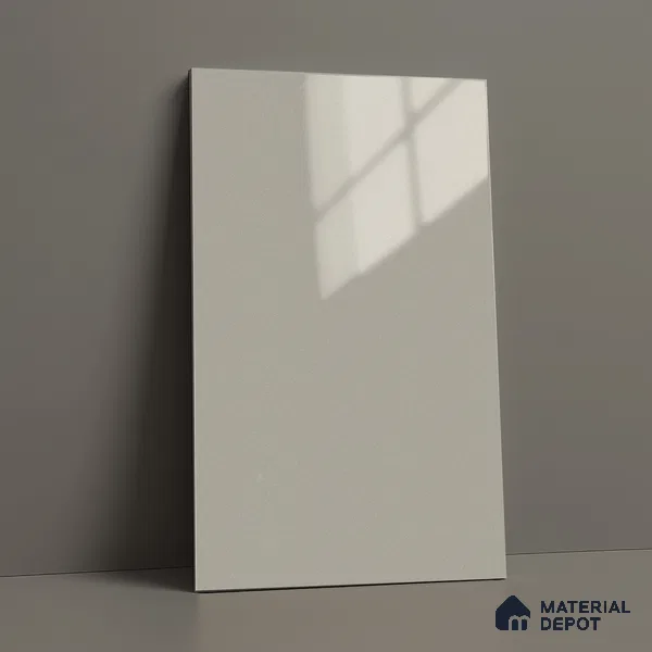 Pearl White Solid Color Acrylic Laminate LM 24525 8 ft x 4 ft High Gloss Finish - 1.5 mm | Matching Edgeband code - EB 02107 | Suitable for Living Room, Kitchen, Office
