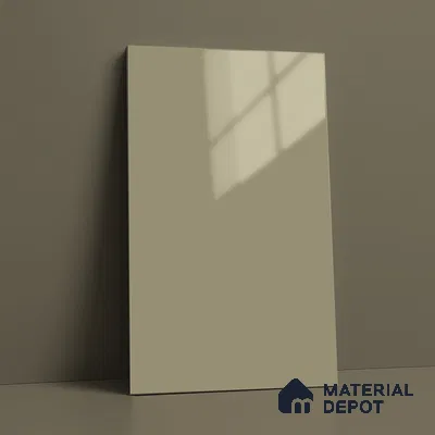 Warm Cream Solid Color Acrylic Laminate LM 24531 8 ft x 4 ft High Gloss Finish - 1.5 mm | Matching Edgeband code - EB 02080 | Suitable for Living Room, Kitchen, Office