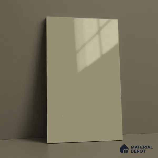 Warm Cream Solid Color Acrylic Laminate LM 24531 8 ft x 4 ft High Gloss Finish - 1.5 mm | Matching Edgeband code - EB 02080 | Suitable for Living Room, Kitchen, Office