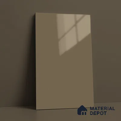 Warm Beige Solid Color Acrylic Laminate LM 24532 8 ft x 4 ft High Gloss Finish - 1.5 mm | Matching Edgeband code - EB 02082 | Suitable for Living Room, Kitchen, Office