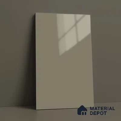Warm Taupe Beige Solid Color Acrylic Laminate LM 24535 8 ft x 4 ft High Gloss Finish - 1.5 mm | Matching Edgeband code - EB 02070 | Suitable for Living Room, Kitchen, Office