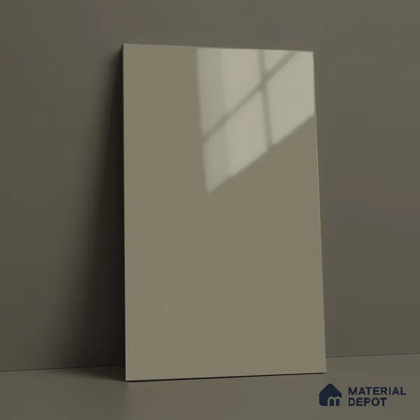 Warm Taupe Beige Solid Color Acrylic Laminate LM 24535 8 ft x 4 ft High Gloss Finish - 1.5 mm | Matching Edgeband code - EB 02070 | Suitable for Living Room, Kitchen, Office