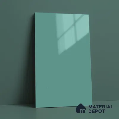 Tiffany Blue Solid Color Acrylic Laminate LM 24540 8 ft x 4 ft High Gloss Finish - 1.5 mm | Matching Edgeband code - EB 02074 | Suitable for Living Room, Kitchen, Office