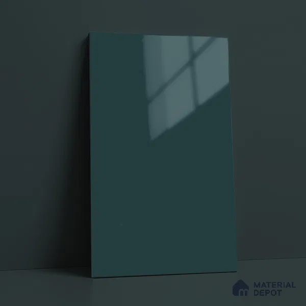 Slate Blue Solid Color Acrylic Laminate LM 24541 8 ft x 4 ft High Gloss Finish - 1.5 mm | Matching Edgeband code - EB 02072 | Suitable for Living Room, Kitchen, Office