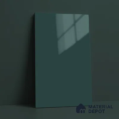 Teal Blue Solid Color Acrylic Laminate LM 24543 8 ft x 4 ft High Gloss Finish - 1.5 mm | Matching Edgeband code - EB 02073 | Suitable for Living Room, Kitchen, Office