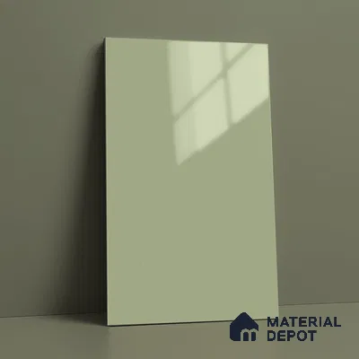 Seafoam Green Solid Color Acrylic Laminate LM 24545 8 ft x 4 ft High Gloss Finish - 1.5 mm | Matching Edgeband code - EB 02078 | Suitable for Living Room, Kitchen, Office