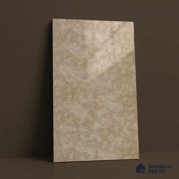 Beige Marble Acrylic Laminate LM 24553 8 ft x 4 ft High Gloss Finish - 1.5 mm | Suitable for TV Unit, Wardrobe, Cabinets