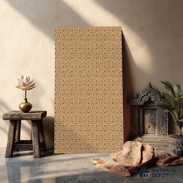 Brown Digital look LM 23943 Fulvatika Miniature Art 8 ft x 4 ft Texture Finish Decorative Laminate - 1 mm | Suitable for Living room,TV Unit, Highlighter Wall, Wardrobe, Feature Wall