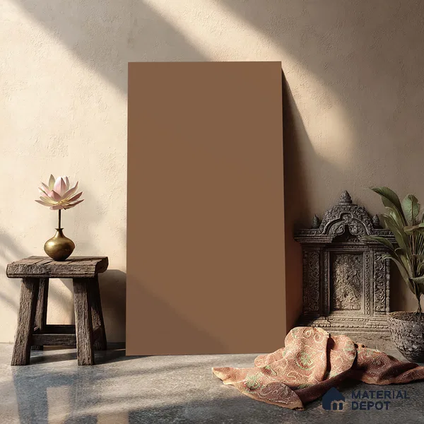 Red Solid Colors look LM 23960 Desert Tan 8 ft x 4 ft Matte Finish Decorative Laminate - 1 mm | Suitable for Living Room, Kitchen, Office