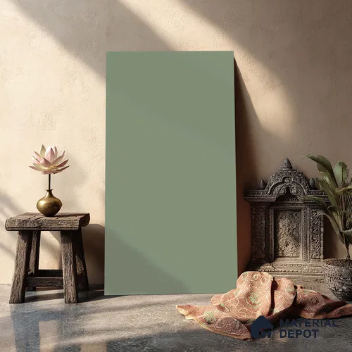 Green Solid Colors look LM 23969 Pale Sage Green  8 ft x 4 ft Matte Finish Decorative Laminate - 1 mm | Suitable for Living Room, Kitchen, Office