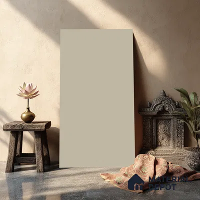 Light Beige Solid Colors look LM 23964 Frosted Glow  8 ft x 4 ft Matte Finish Decorative Laminate - 1 mm | Suitable for Living Room, Kitchen, Office