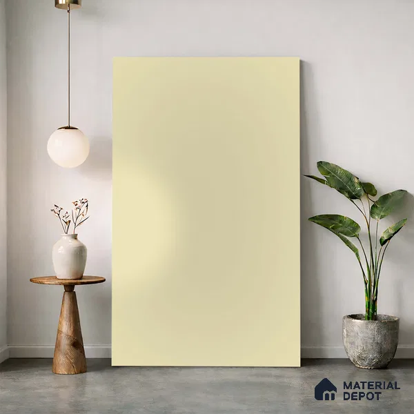 White Fabric Look LM 24401 8 ft x 4 ft Texture Finish Decorative Laminate - 1 mm | Suitable for TV Unit, Wardrobe, Kitchen Cabinets