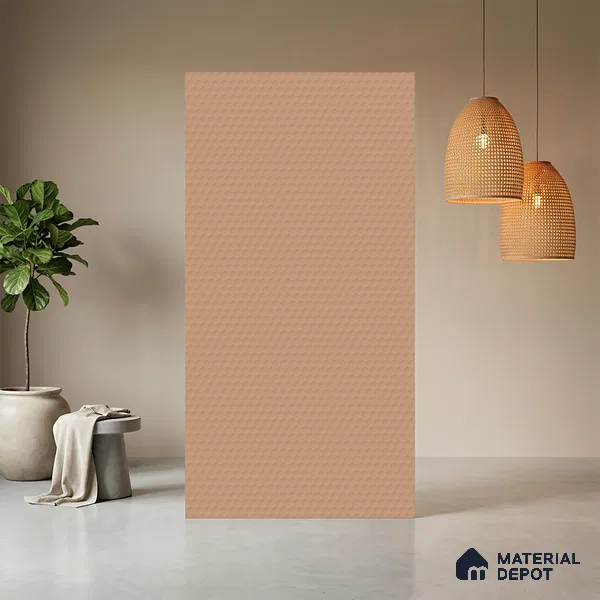 Orange Abstract look Ferrero 1E234 HCO Blush Pink 8 ft x 4 ft Honey Comb Finish Decorative Laminate - 1 mm | Matching E3 Edgeband Code - (1060)