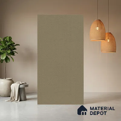 Grey Fabric look Ferrero 1E240 RF Muted Limestone Grey 8 ft x 4 ft Real Fabric Finish Decorative Laminate - 1 mm | Matching Rehau Edgeband Code - (75649)