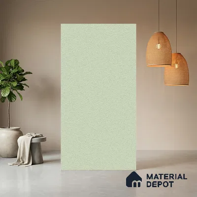 Blue Solid Colors look Ferrero 1E172 PU Frosted Mint 8 ft x 4 ft PU Finish Decorative Laminate - 1 mm | Suitable for Living Room, Kitchen, Office | Matching Prism Edgeband Code - (10187)