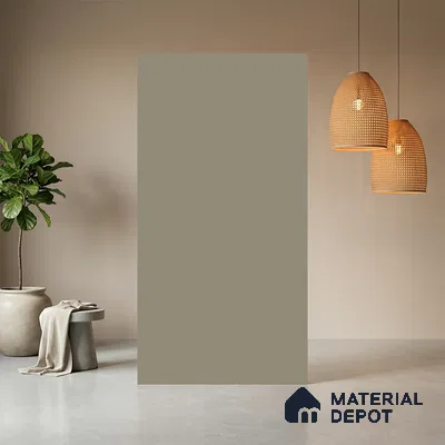 Grey Solid Colors look Ferrero 1E162 SMT Soft Cloud Grey 8 ft x 4 ft Satin Matt Finish Decorative Laminate - 1 mm | Suitable for Living Room, Kitchen, Office | Matching E3 Edgeband Code - (1004)