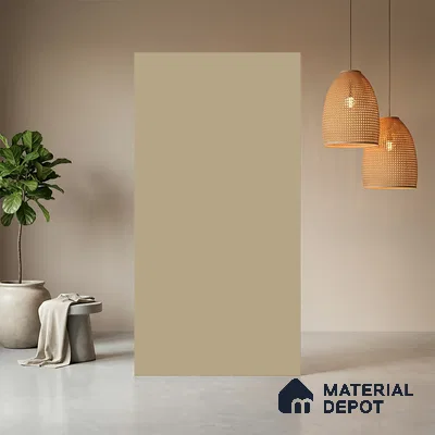 Cream Solid Colors look Ferrero 1E203 SMT Soft Vanilla Cream 8 ft x 4 ft Satin Matt Finish Decorative Laminate - 1 mm | Suitable for Living Room, Kitchen, Office | Matching E3 Edgeband Code - (1033)