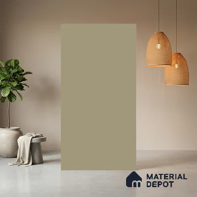 Beige Solid Colors look Ferrero 1E212 SMT Light Ivory Mist 8 ft x 4 ft Satin Matt Finish Decorative Laminate - 1 mm | Suitable for Living Room, Kitchen, Office | Matching E3 Edgeband Code - (1054)
