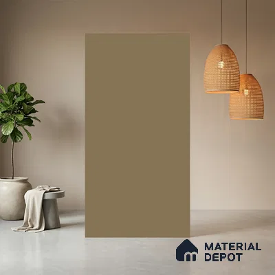 Beige Solid Colors look Ferrero 1E208 SMT Warm Sand Beige 8 ft x 4 ft Satin Matt Finish Decorative Laminate - 1 mm | Suitable for Living Room, Kitchen, Office | Matching E3 Edgeband Code - (1113)