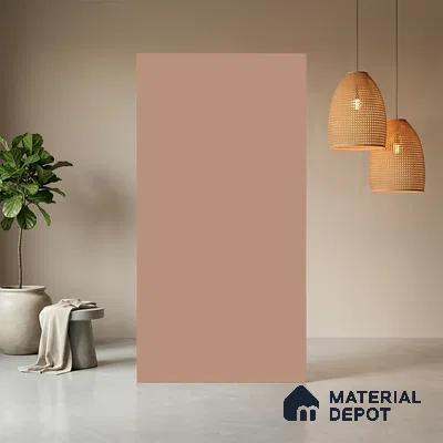 Pink Solid Colors look Ferrero 1E235 SMT Muted Rose Pink 8 ft x 4 ft Satin Matt Finish Decorative Laminate - 1 mm | Suitable for Living Room, Kitchen, Office | Matching Prism Edgeband Code - (10152)