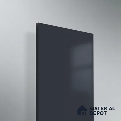 Midnight Blue Solid Colors Look WU 948 8 ft x 4 ft PU Finish Decorative Laminate - 1 mm | Suitable for Living Room, Kitchen, Office