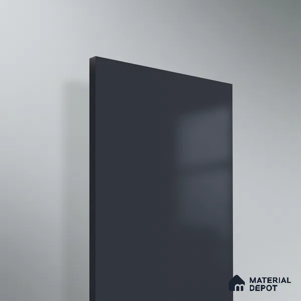 Midnight Blue Solid Colors Look WU 948 8 ft x 4 ft PU Finish Decorative Laminate - 1 mm | Suitable for Living Room, Kitchen, Office