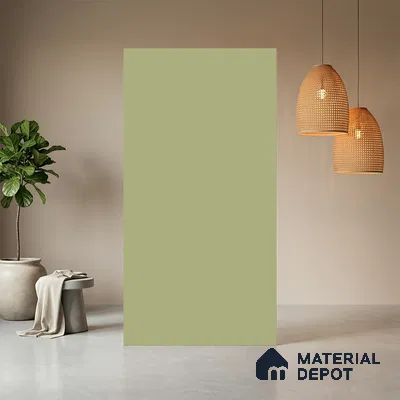 Pistachio Green Solid Colors Look SMT 929 8 ft x 4 ft Super Matte Finish Decorative Laminate - 1 mm | Suitable for Living Room, Kitchen, Office