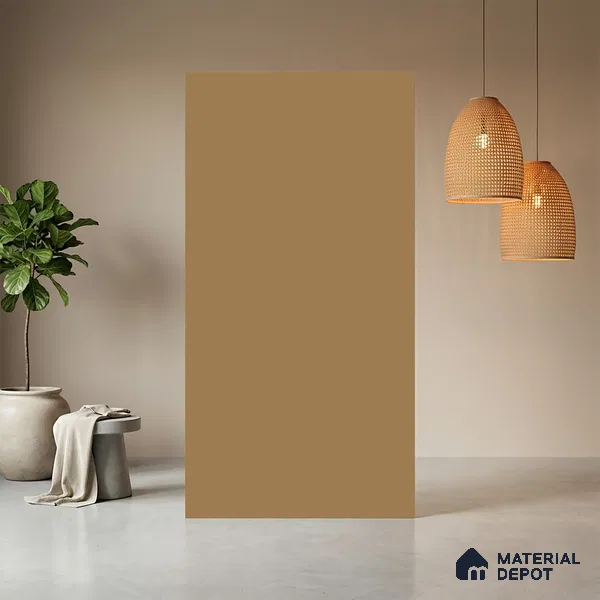 Pale Goldenrod Solid Colors Look SMT 904 8 ft x 4 ft Super Matte Finish Decorative Laminate - 1 mm | Suitable for Living Room, Kitchen, Office
